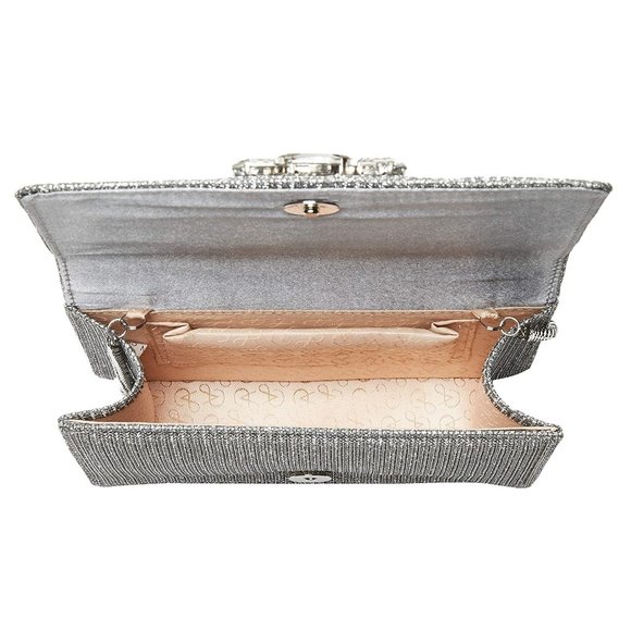 Adrianna Papell Sandi Pewter Small Flap Clutch - Picture 5 of 7
